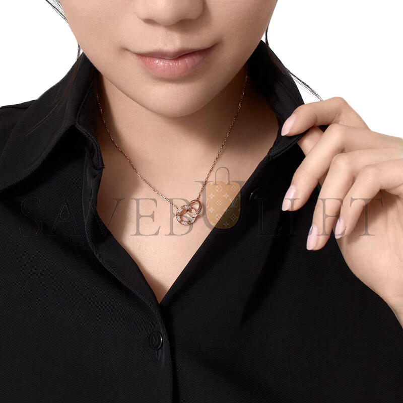 CARTIER LOVE NECKLACE, PAVED B7224528